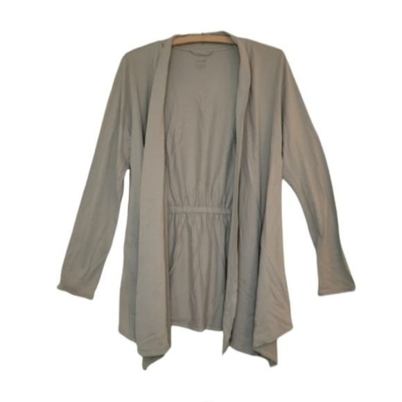 J. Jill Sweaters - Pure Jill Draped Cardi Beige Cardigan M